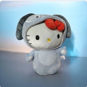 Hello Kitty Gray Plush with Red Bow